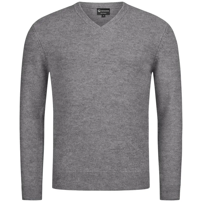 Wollpullover V-Ausschnitt Herren