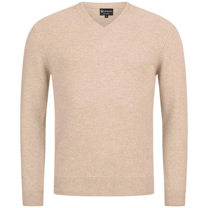 Wollpullover V-Ausschnitt Herren