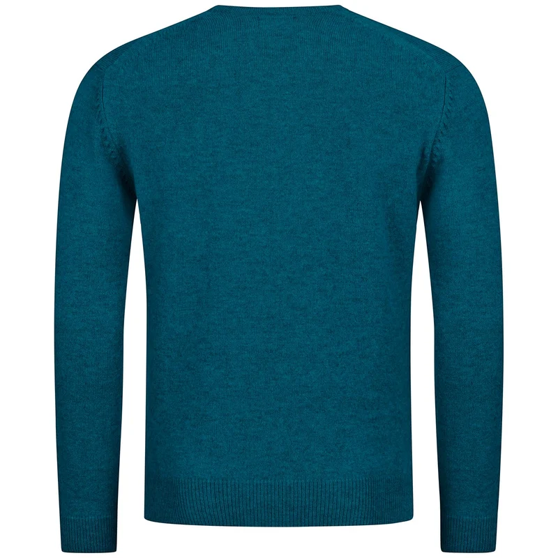 Wollpullover V-Ausschnitt Herren