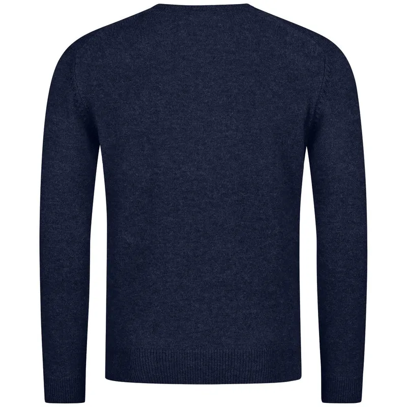 Wollpullover V-Ausschnitt Herren