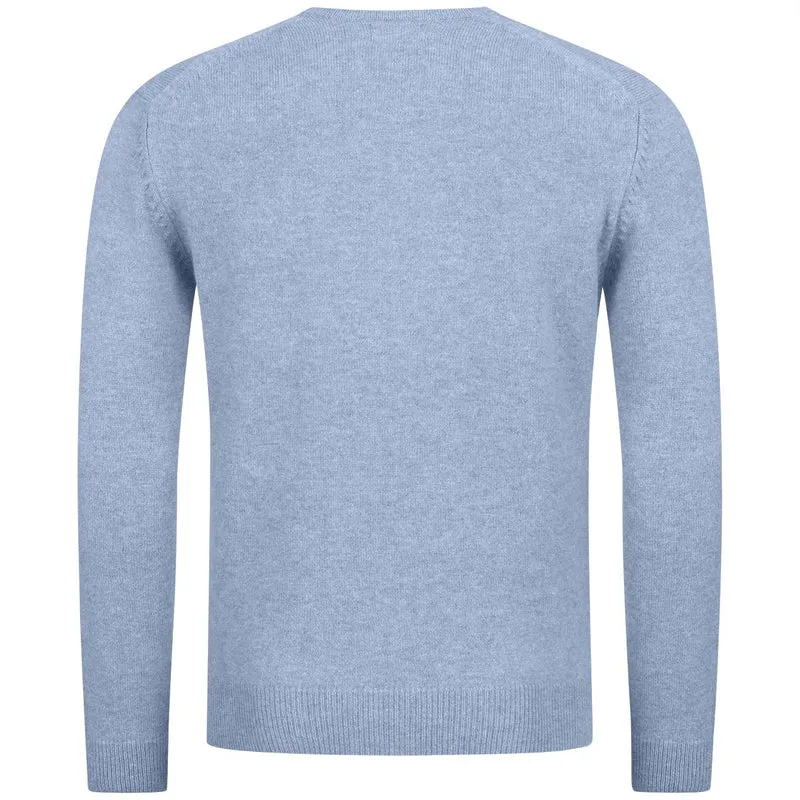 Wollpullover V-Ausschnitt Herren