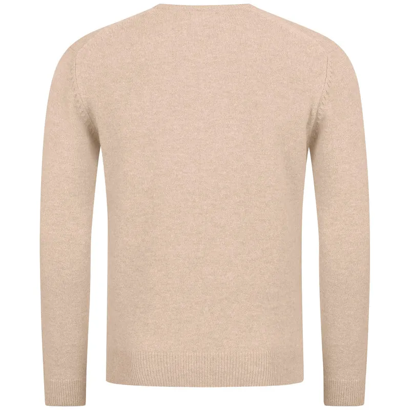 Wollpullover V-Ausschnitt Herren