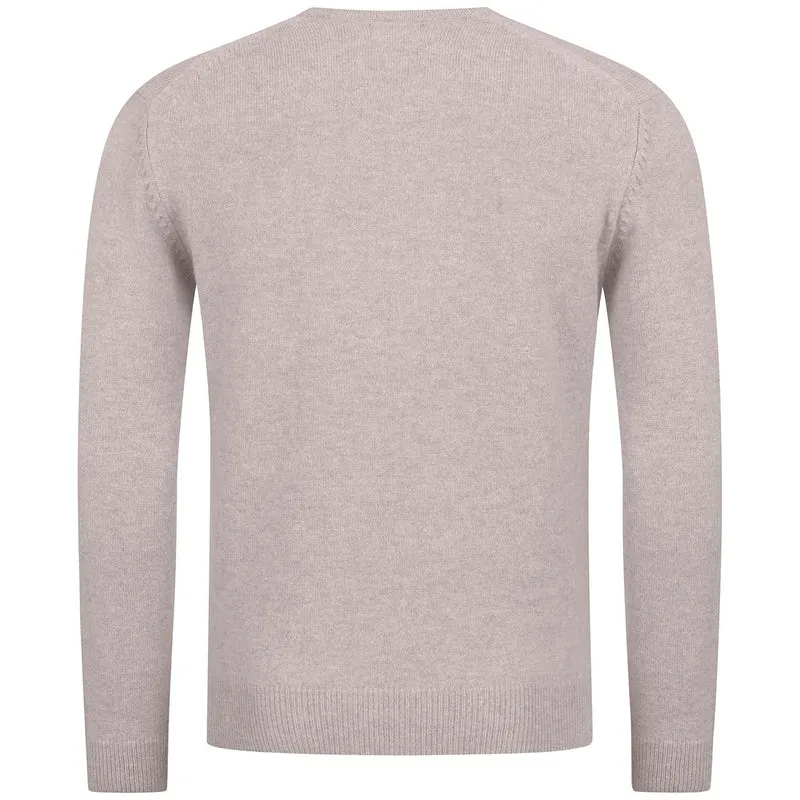 Wollpullover V-Ausschnitt Herren