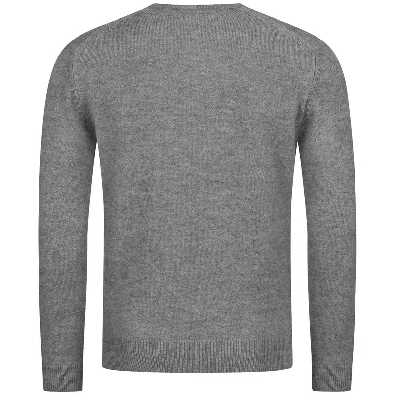 Wollpullover V-Ausschnitt Herren