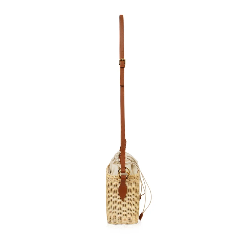 The Mela Wicker Bucket Bag