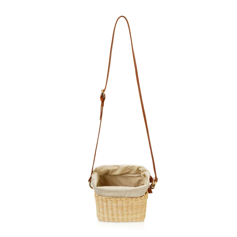 The Mela Wicker Bucket Bag
