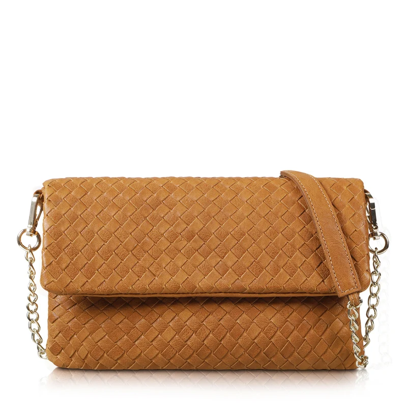 The Julia Woven Fold Over Clutch