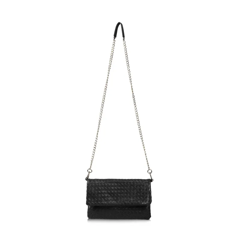 The Julia Woven Fold Over Clutch
