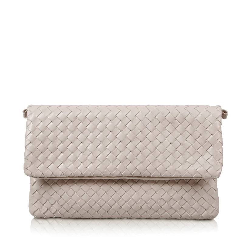 The Julia Woven Fold Over Clutch