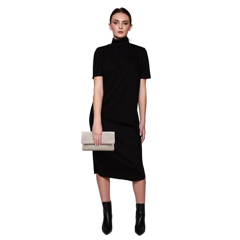 The Julia Woven Fold Over Clutch