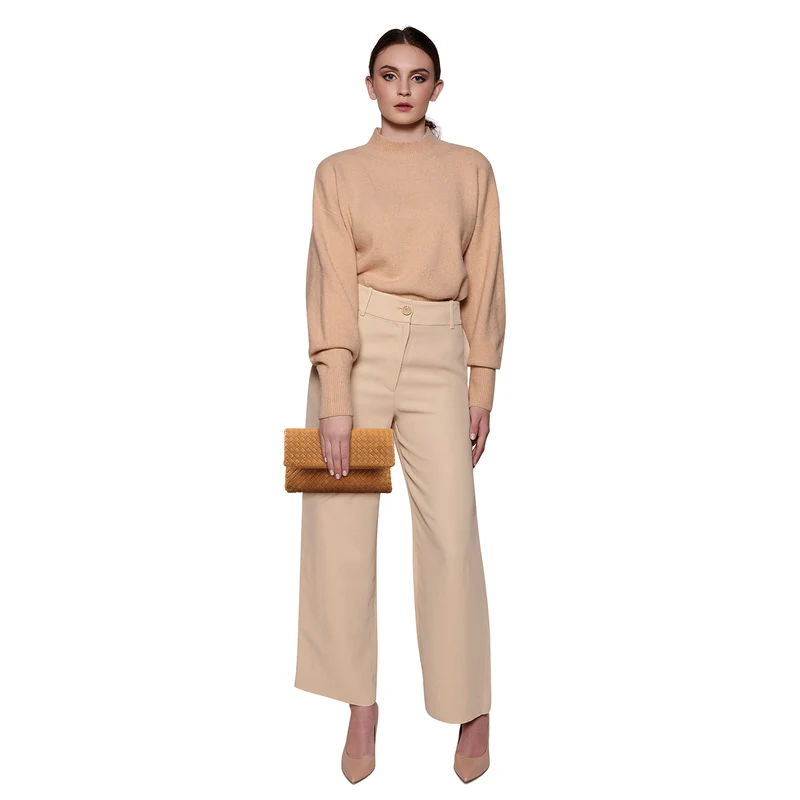 The Julia Woven Fold Over Clutch