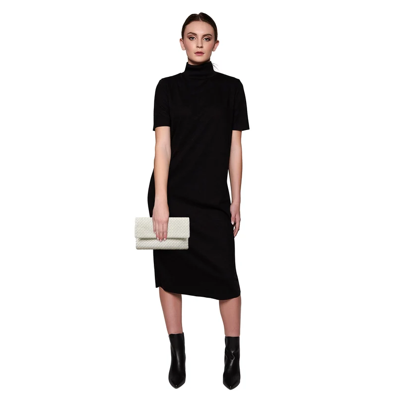 The Julia Woven Fold Over Clutch