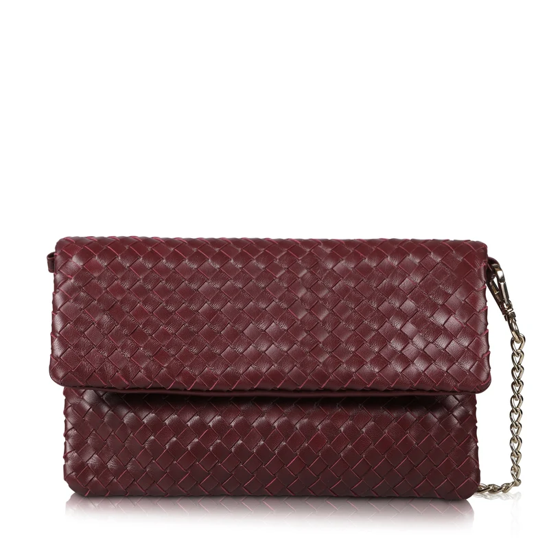 The Julia Woven Fold Over Clutch