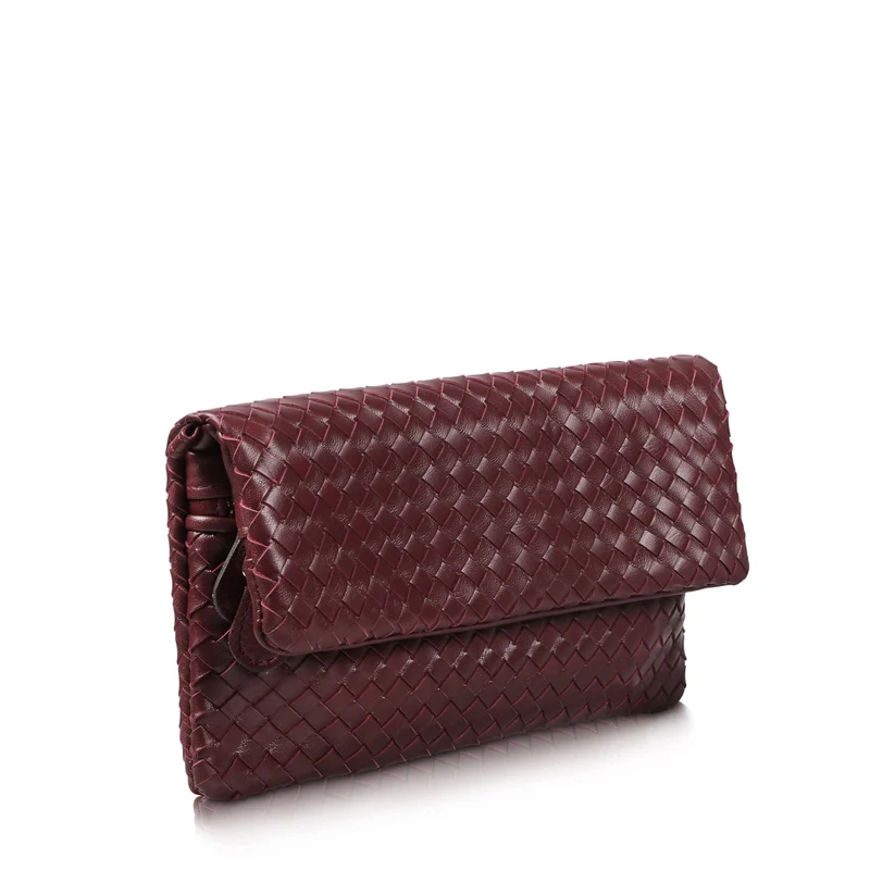 The Julia Woven Fold Over Clutch