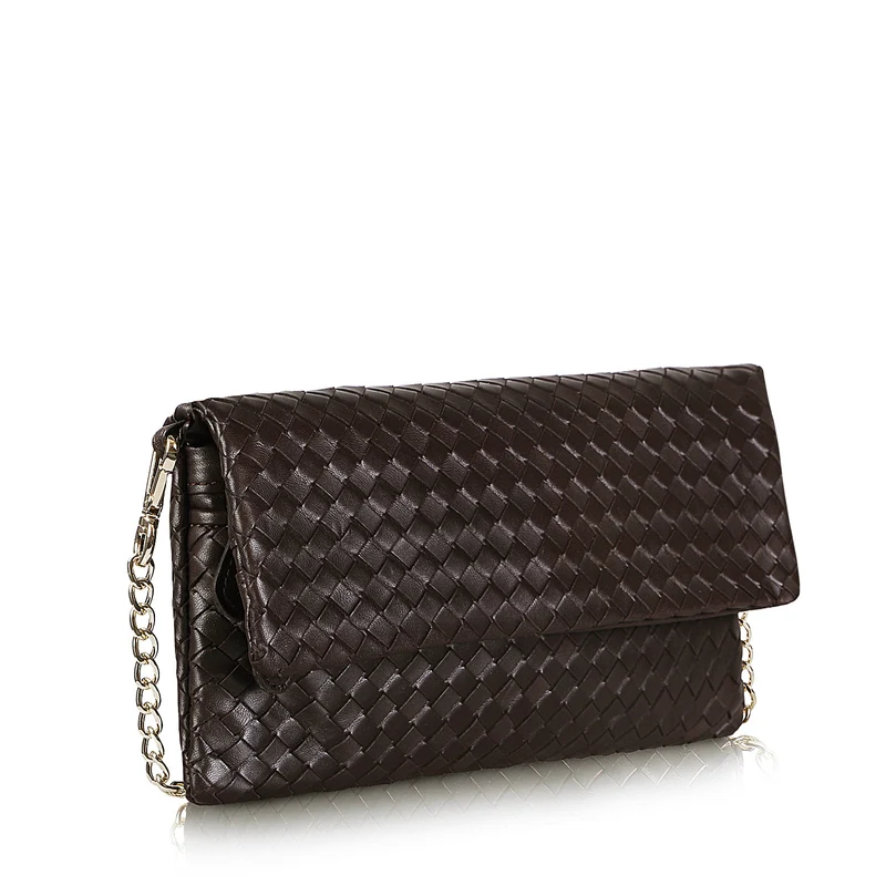 The Julia Woven Fold Over Clutch