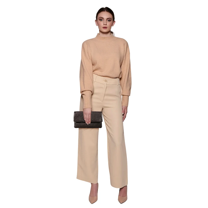 The Julia Woven Fold Over Clutch