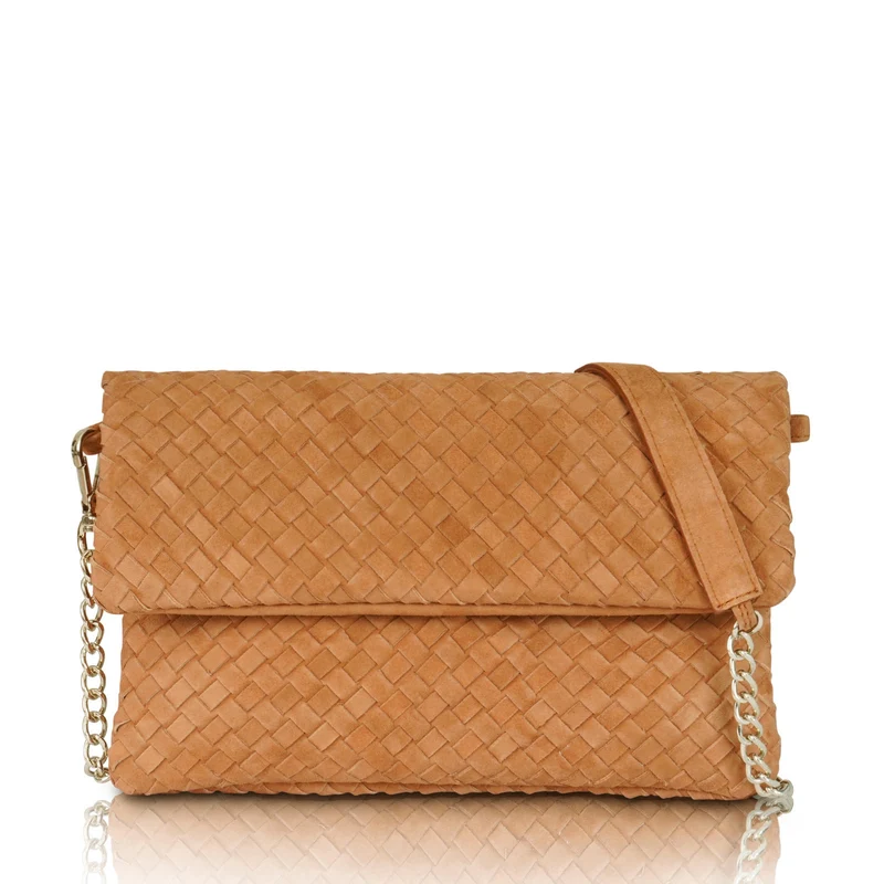 The Julia Woven Fold Over Clutch