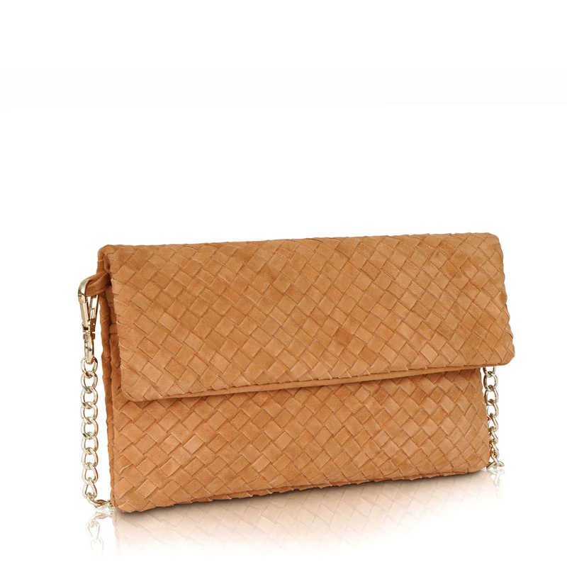 The Julia Woven Fold Over Clutch