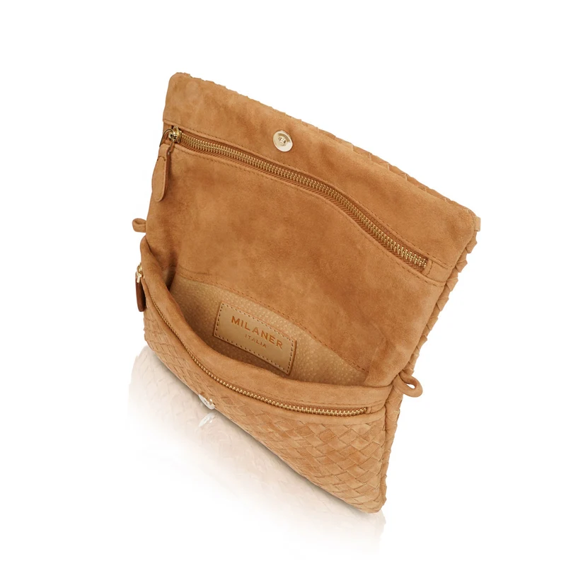 The Julia Woven Fold Over Clutch