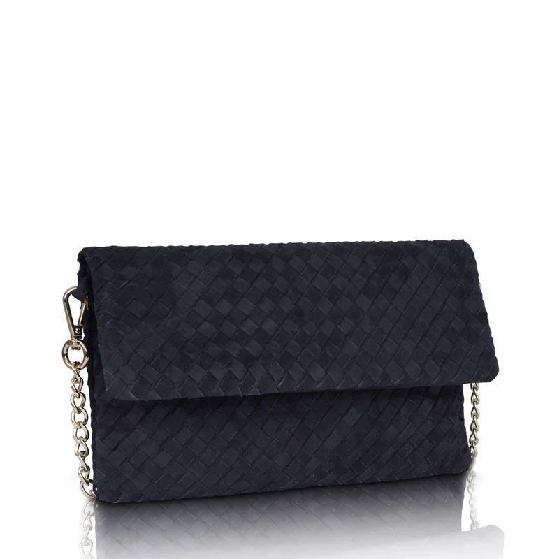 The Julia Woven Fold Over Clutch