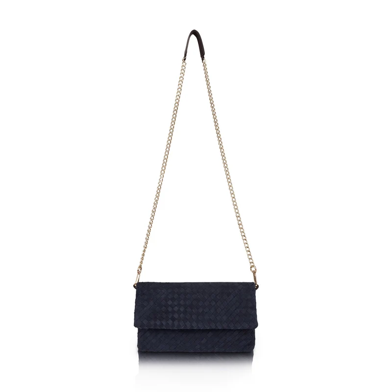 The Julia Woven Fold Over Clutch