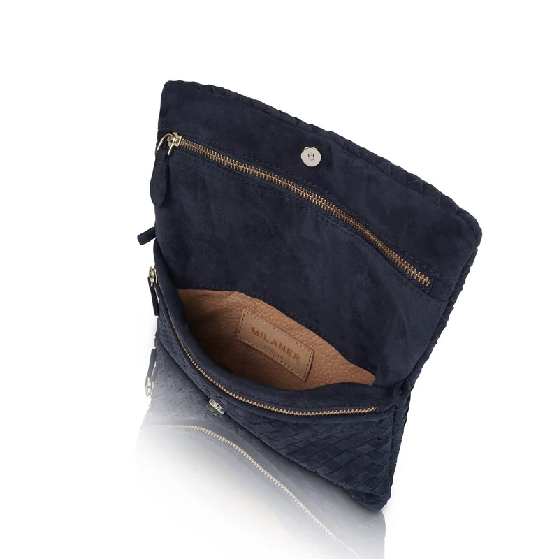 The Julia Woven Fold Over Clutch