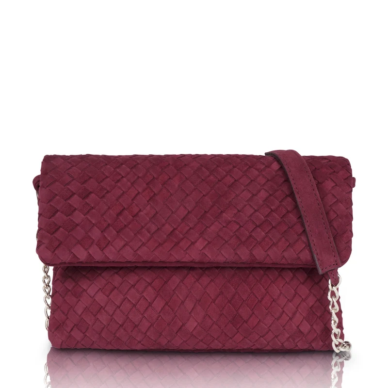 The Julia Woven Fold Over Clutch