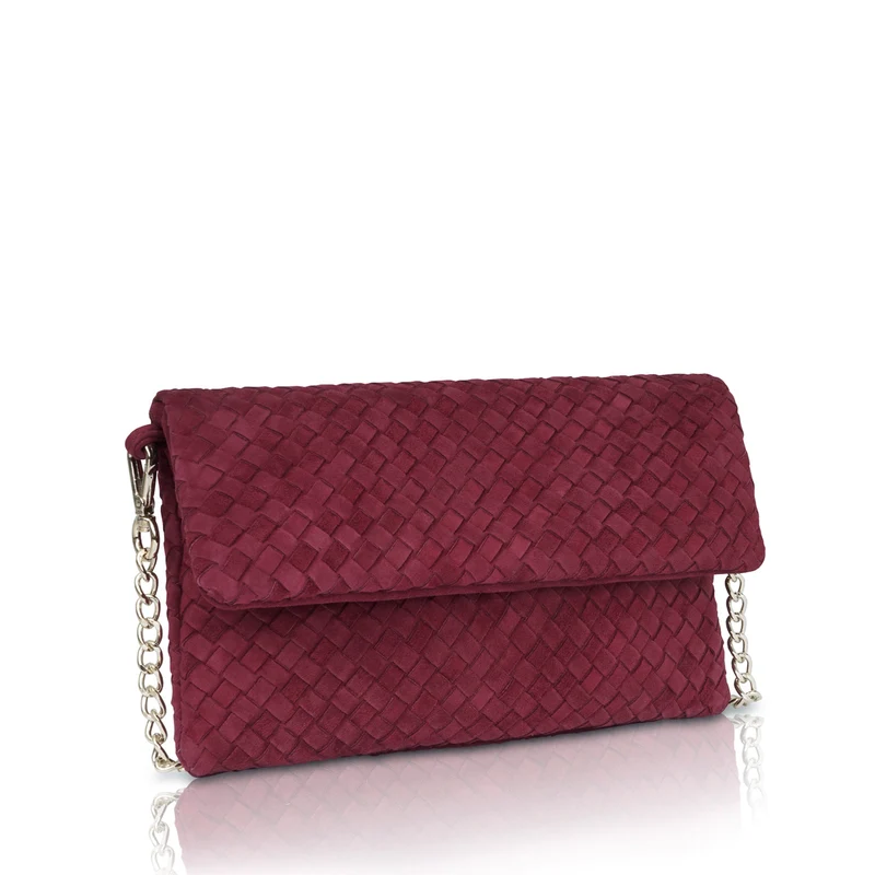 The Julia Woven Fold Over Clutch