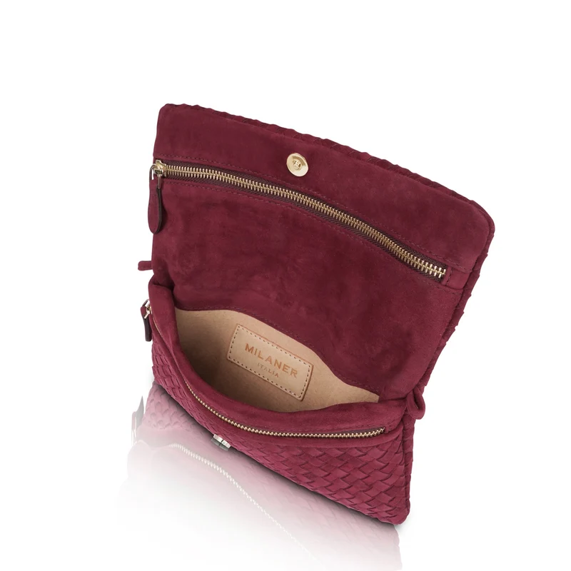 The Julia Woven Fold Over Clutch