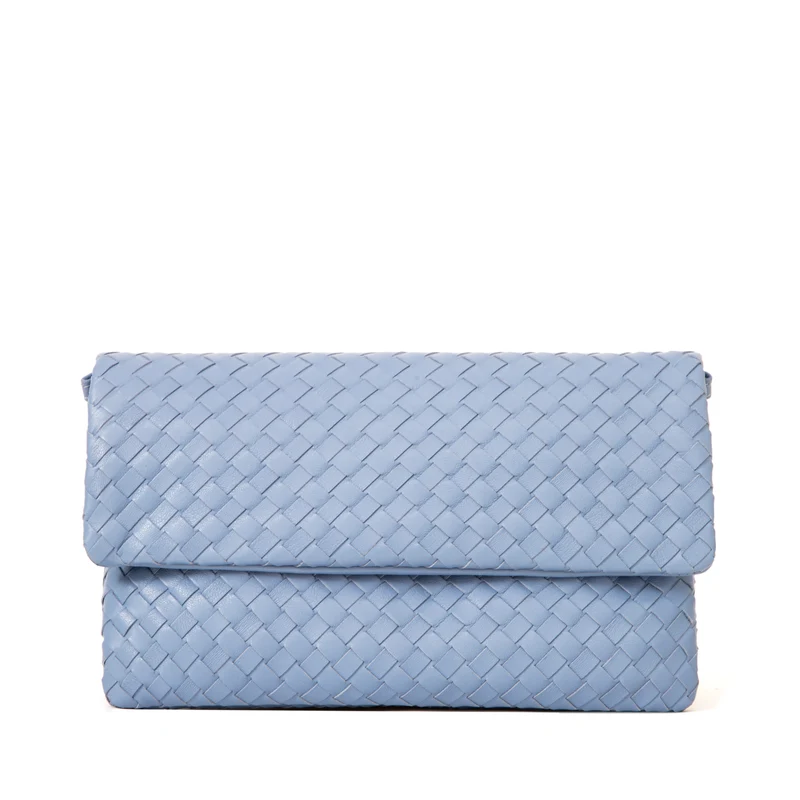 The Julia Woven Fold Over Clutch
