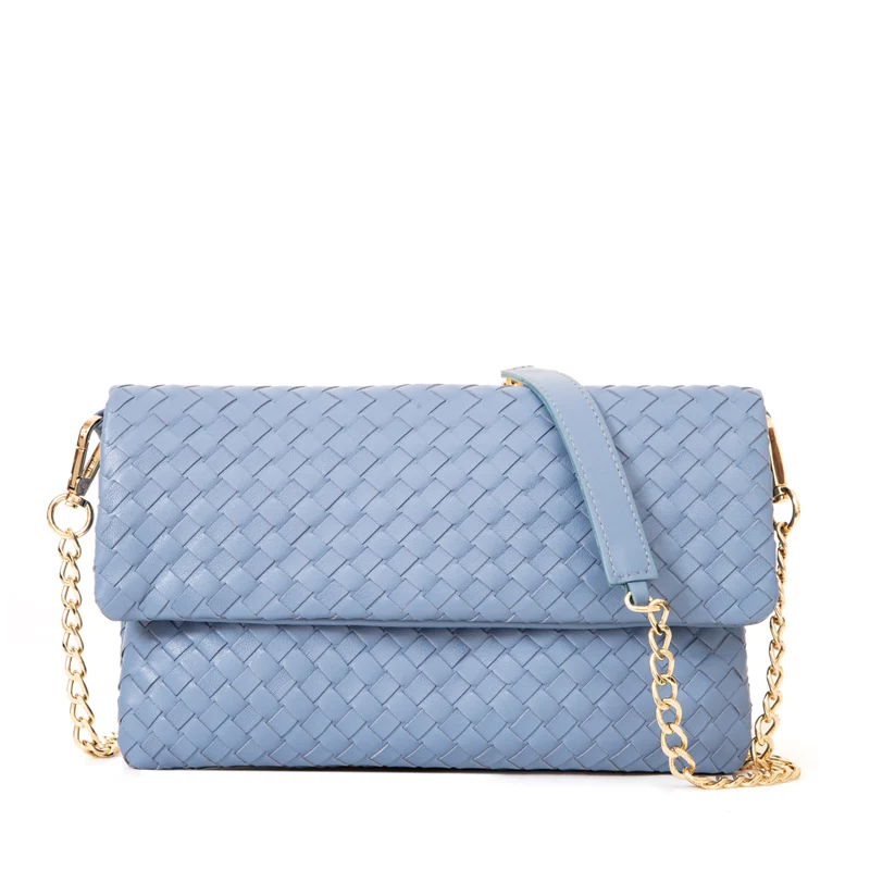 The Julia Woven Fold Over Clutch