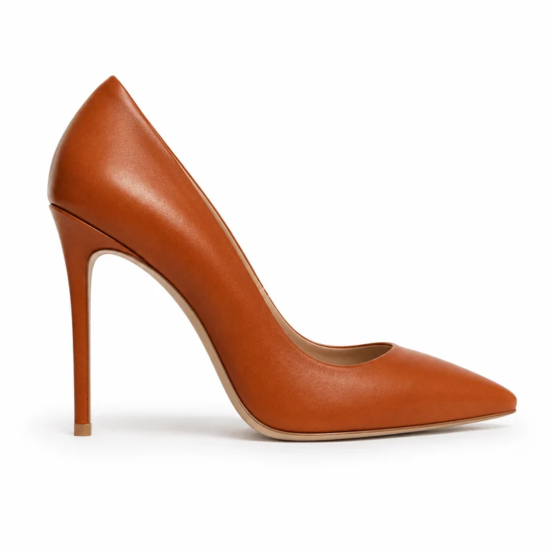 Brown Sugar Pumps – Damen High Heel Pumps Cognac Braun Leder