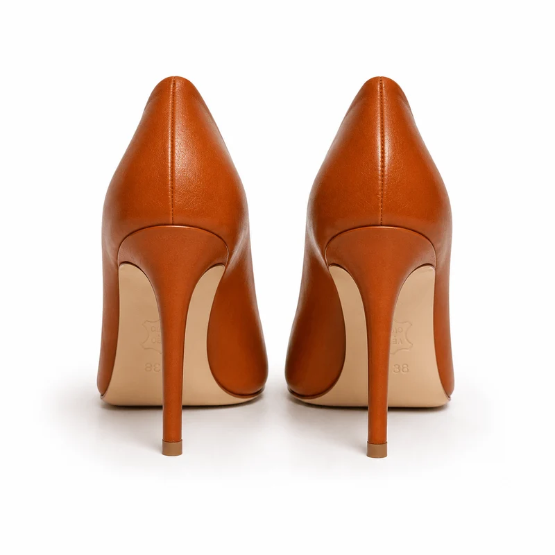 Brown Sugar Pumps – Damen High Heel Pumps Cognac Braun Leder