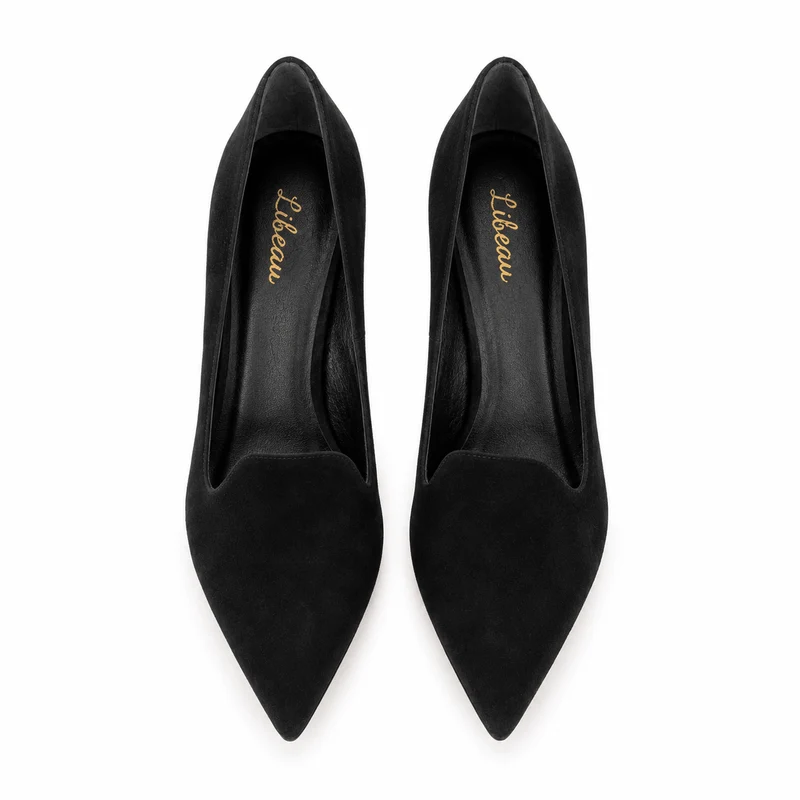 Alice Pumps – Damen High Heel Pumps Schwarz Wildleder Geschlossen