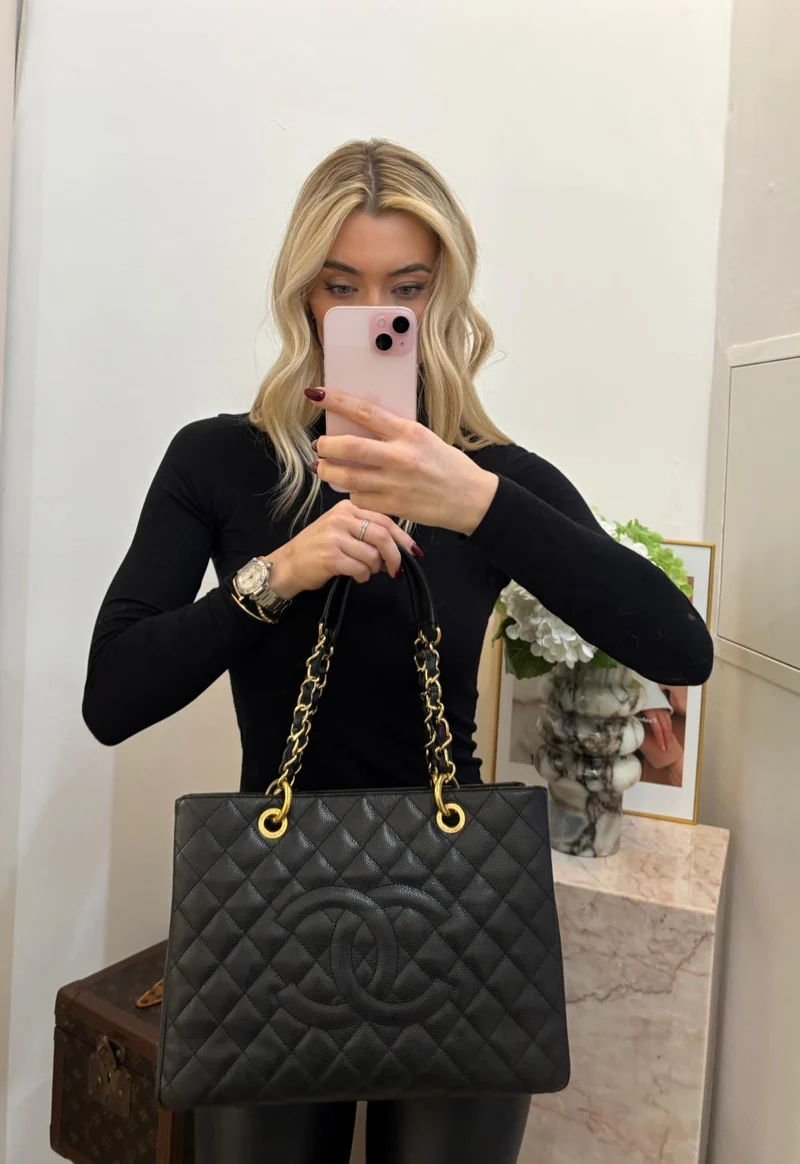 Chanel Shopping Tote GST Caviar Schwarz 2013
