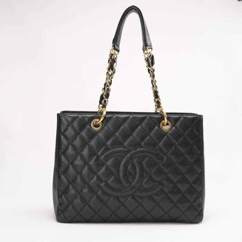Chanel Grand Shopping Tote GST Tasche in Caviar Black 2013