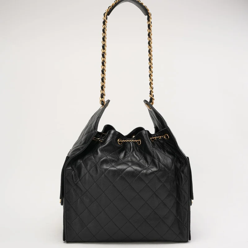 Chanel 25 Medium Caviar Gold-Tone Black 2025