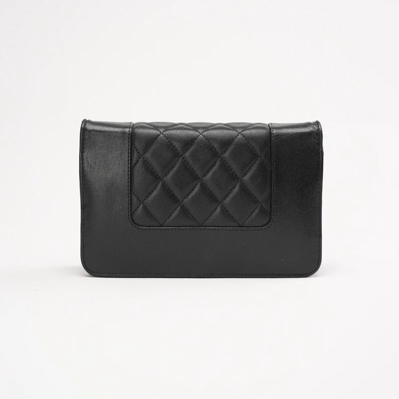 Chanel Vintage Mademoiselle Wallet On Chain (WOC) Caviar Schwarz 2017