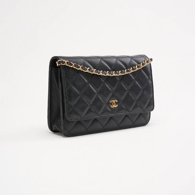 Chanel Wallet On Chain (WOC) Caviar Black 2019