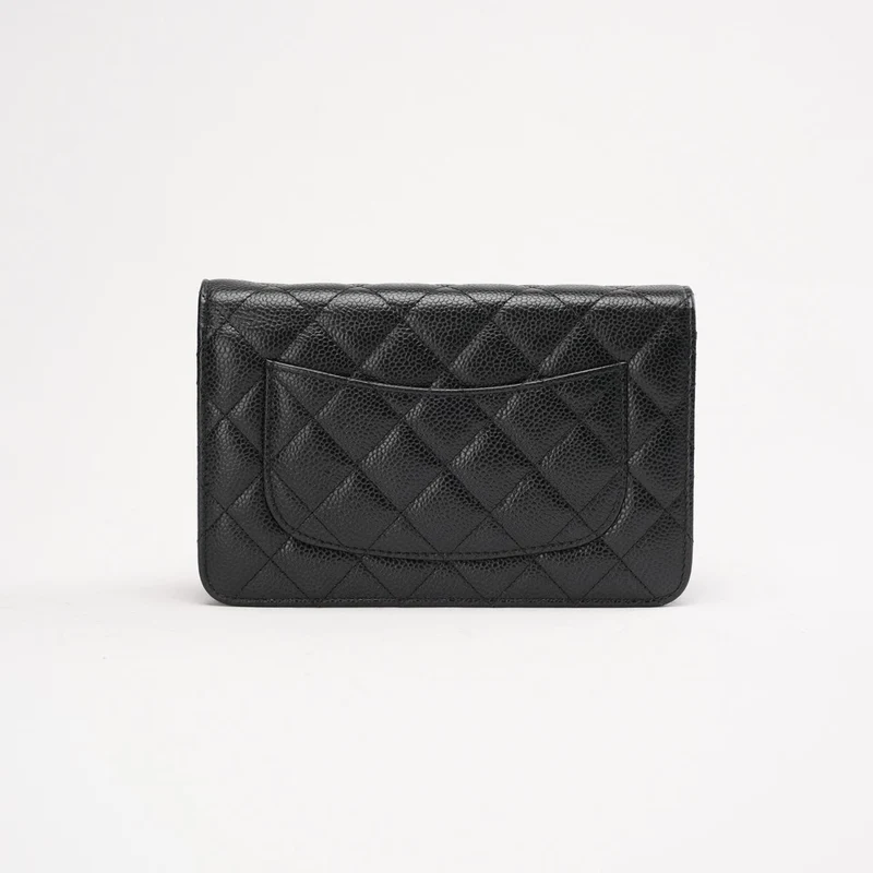 Chanel Wallet On Chain (WOC) Caviar Black 2019