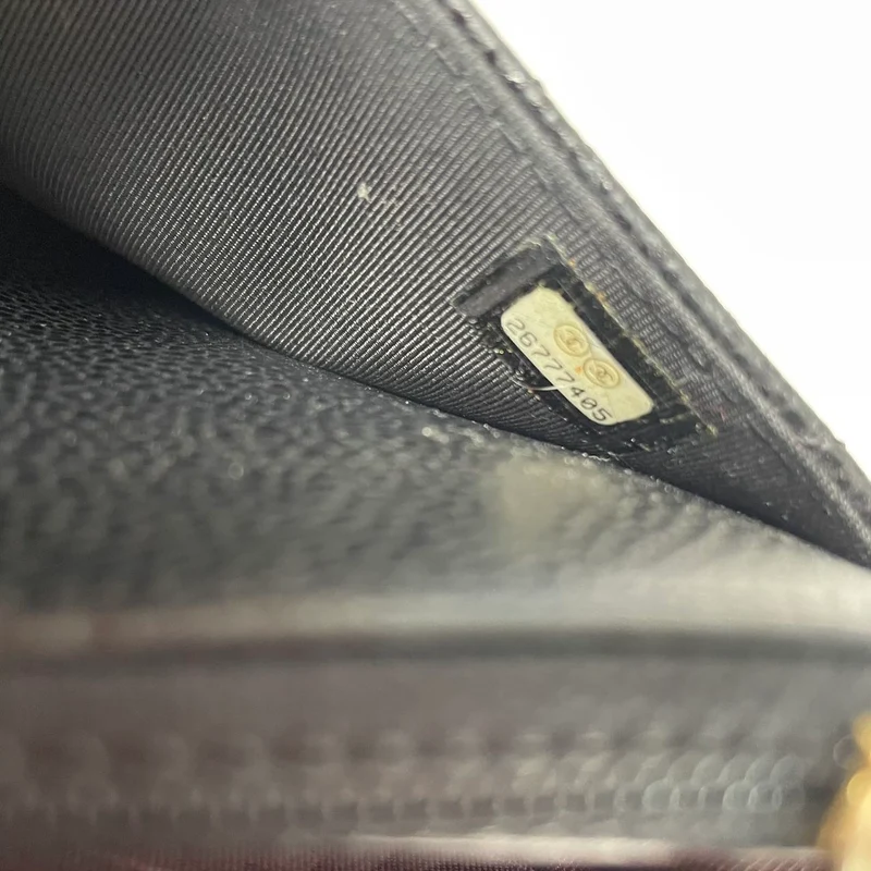 Chanel Wallet On Chain (WOC) Caviar Black 2019