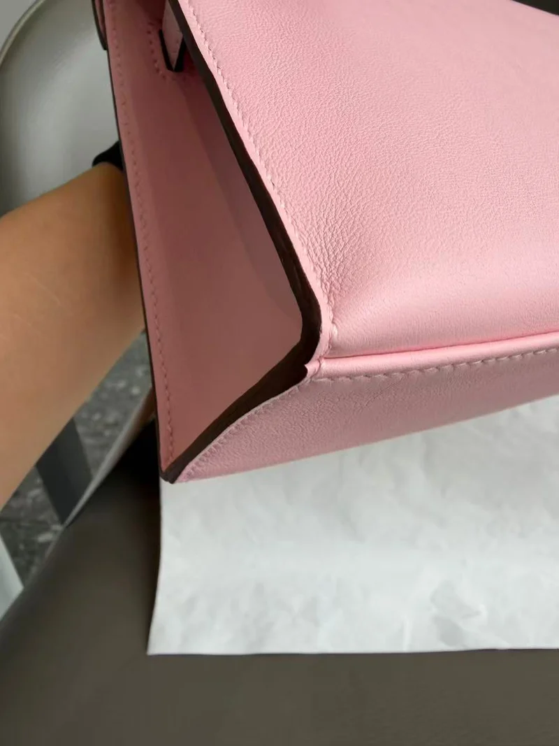 Hermes Swift Kelly Pochette Clutch Rose Sakura 2025