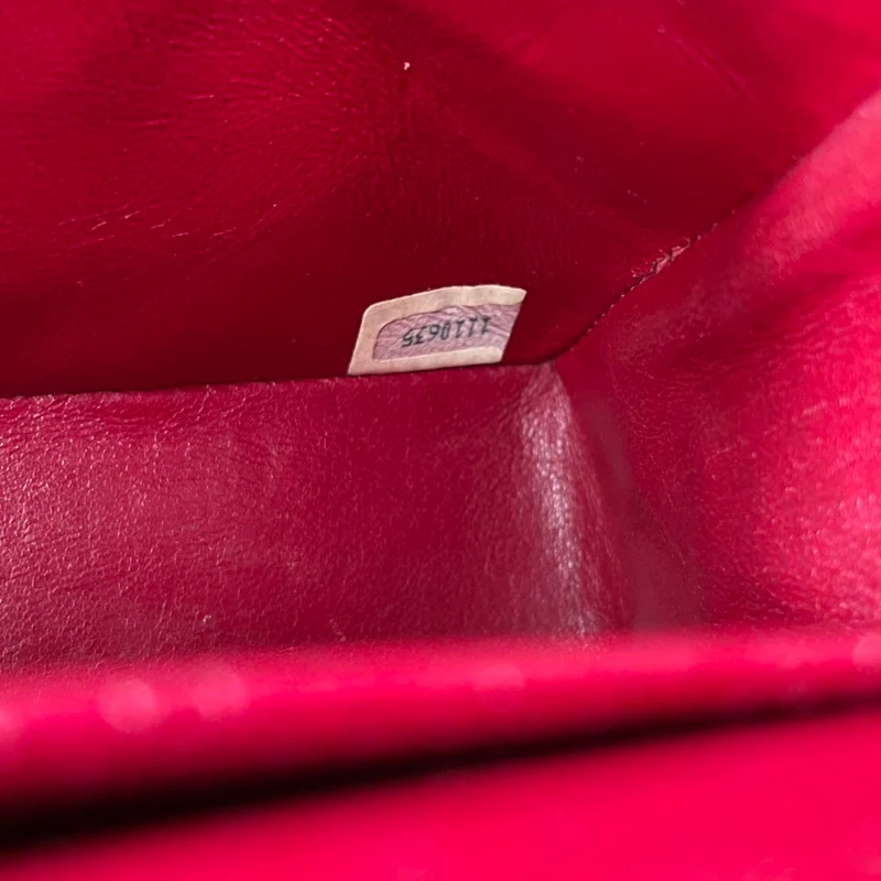 Chanel Vintage Medium Double Flap Lammleder Rot 1991