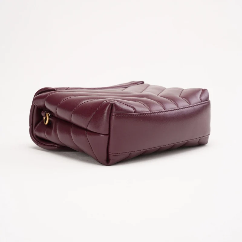 Saint Laurent Matelassé Toy Loulou Lammfell Burgund 2019
