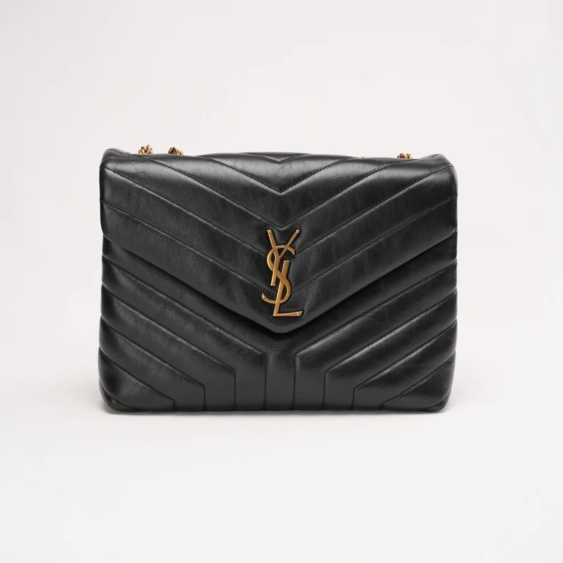 Saint Laurent LouLou Medium Leder Schwarz 2018