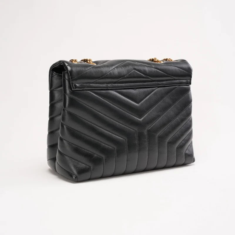 Saint Laurent LouLou Medium Leder Schwarz 2018