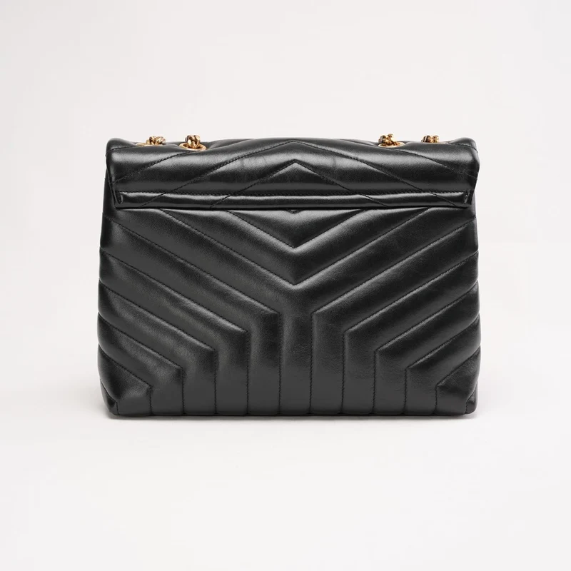 Saint Laurent LouLou Medium Leder Schwarz 2018