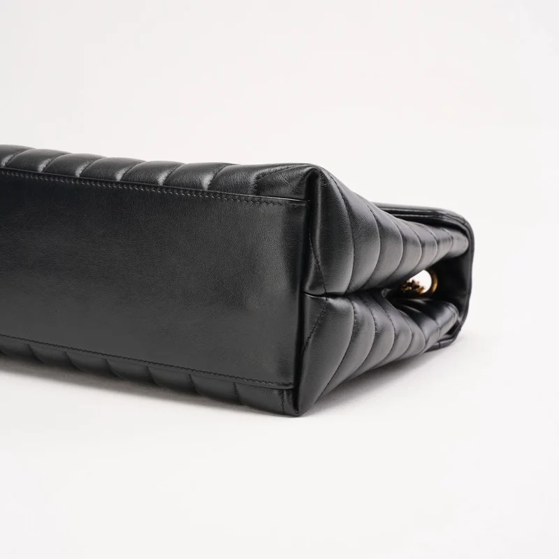 Saint Laurent LouLou Medium Leder Schwarz 2018