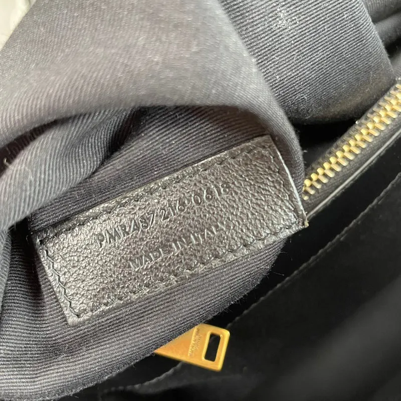 Saint Laurent LouLou Medium Leder Schwarz 2018
