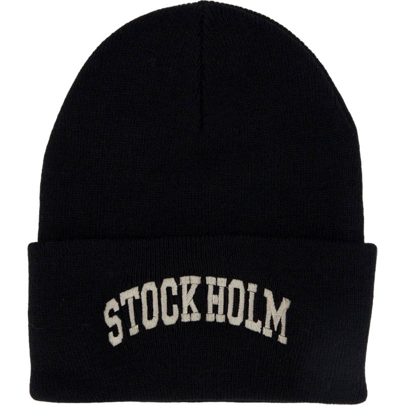 Stock Holm Workwear Beanie Black/cream